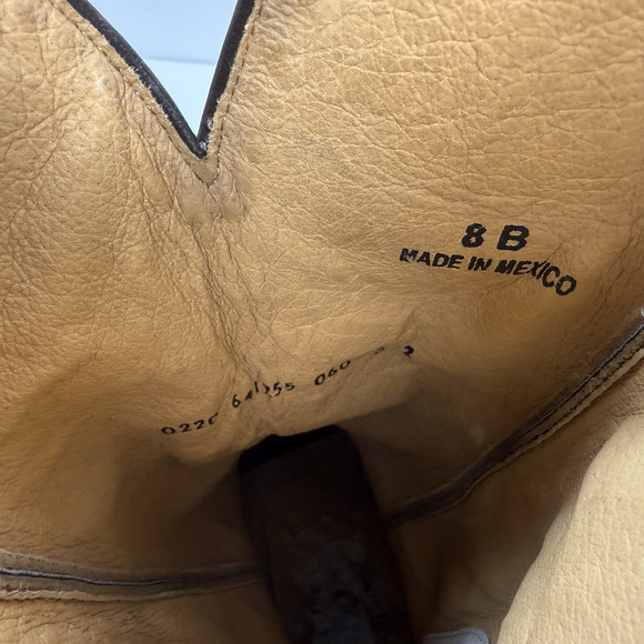 Idyllwind Colt Crackled White Leather Snip Toe Western Cowgirl Boot Size 8 - Picture 12 of 12